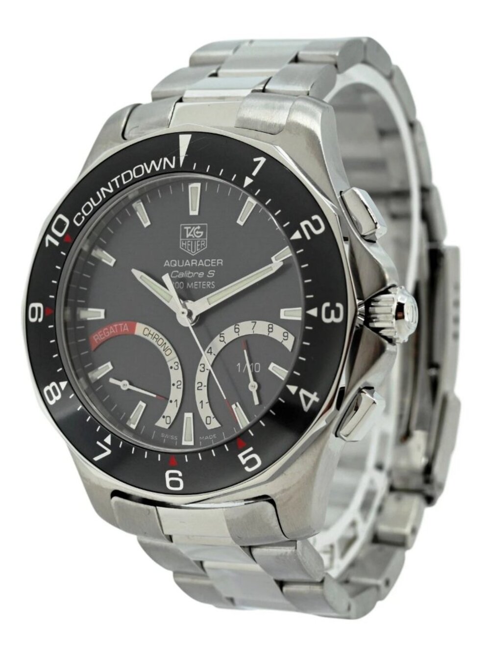 Tag Heuer Men's 41mm Calibre S Aquaracer Regatta Countdown Watch! Ref: CAF7111!